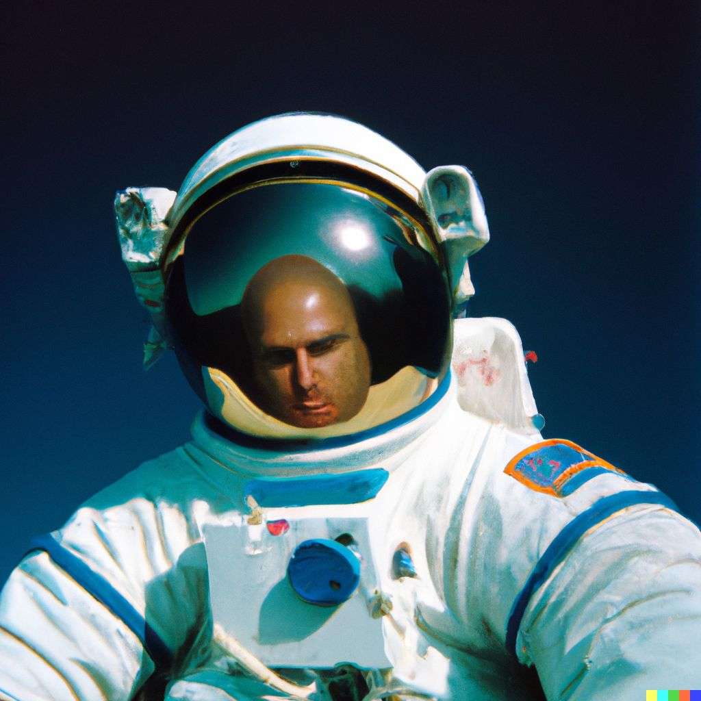 an astronaut, photograph taken by Alex Prager